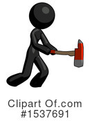Black Design Mascot Clipart #1537691 by Leo Blanchette