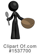 Black Design Mascot Clipart #1537700 by Leo Blanchette