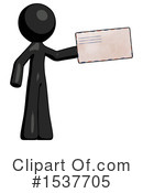 Black Design Mascot Clipart #1537705 by Leo Blanchette