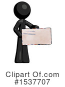 Black Design Mascot Clipart #1537707 by Leo Blanchette