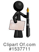 Black Design Mascot Clipart #1537711 by Leo Blanchette
