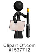 Black Design Mascot Clipart #1537712 by Leo Blanchette