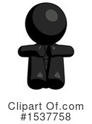 Black Design Mascot Clipart #1537758 by Leo Blanchette