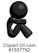 Black Design Mascot Clipart #1537762 by Leo Blanchette