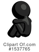 Black Design Mascot Clipart #1537765 by Leo Blanchette