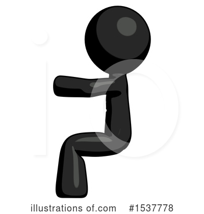 Royalty-Free (RF) Black Design Mascot Clipart Illustration by Leo Blanchette - Stock Sample #1537778