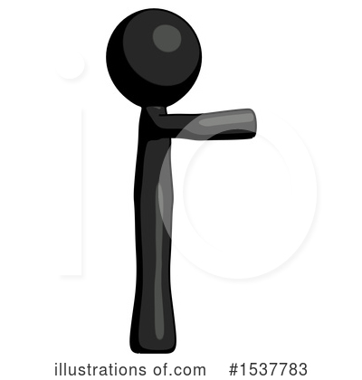 Royalty-Free (RF) Black Design Mascot Clipart Illustration by Leo Blanchette - Stock Sample #1537783