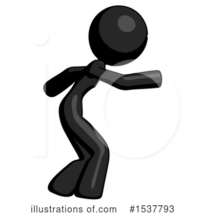 Royalty-Free (RF) Black Design Mascot Clipart Illustration by Leo Blanchette - Stock Sample #1537793