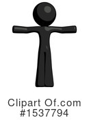 Black Design Mascot Clipart #1537794 by Leo Blanchette