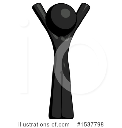 Royalty-Free (RF) Black Design Mascot Clipart Illustration by Leo Blanchette - Stock Sample #1537798