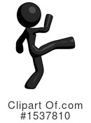Black Design Mascot Clipart #1537810 by Leo Blanchette