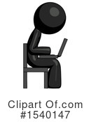 Black Design Mascot Clipart #1540147 by Leo Blanchette