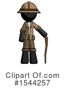 Black Design Mascot Clipart #1544257 by Leo Blanchette