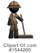 Black Design Mascot Clipart #1544260 by Leo Blanchette