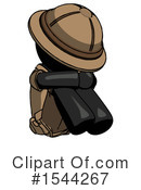 Black Design Mascot Clipart #1544267 by Leo Blanchette