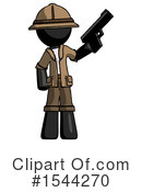 Black Design Mascot Clipart #1544270 by Leo Blanchette