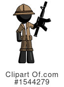 Black Design Mascot Clipart #1544279 by Leo Blanchette