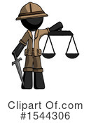 Black Design Mascot Clipart #1544306 by Leo Blanchette
