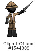 Black Design Mascot Clipart #1544308 by Leo Blanchette