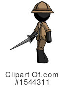 Black Design Mascot Clipart #1544311 by Leo Blanchette