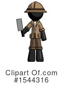 Black Design Mascot Clipart #1544316 by Leo Blanchette