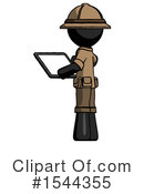 Black Design Mascot Clipart #1544355 by Leo Blanchette