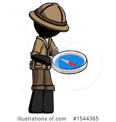 Royalty-Free (RF) Black Design Mascot Clipart Illustration by Leo Blanchette - Stock Sample #1544365