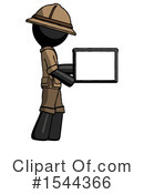 Black Design Mascot Clipart #1544366 by Leo Blanchette