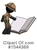 Black Design Mascot Clipart #1544369 by Leo Blanchette