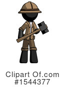 Black Design Mascot Clipart #1544377 by Leo Blanchette