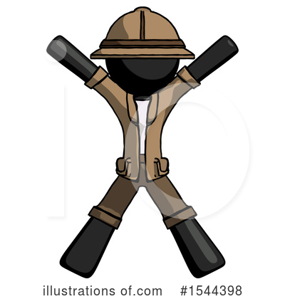 Royalty-Free (RF) Black Design Mascot Clipart Illustration by Leo Blanchette - Stock Sample #1544398