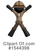 Black Design Mascot Clipart #1544398 by Leo Blanchette