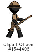 Black Design Mascot Clipart #1544406 by Leo Blanchette