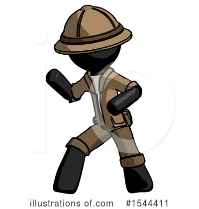 Royalty-Free (RF) Black Design Mascot Clipart Illustration by Leo Blanchette - Stock Sample #1544411