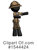 Black Design Mascot Clipart #1544424 by Leo Blanchette