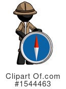 Black Design Mascot Clipart #1544463 by Leo Blanchette