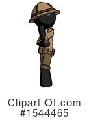 Black Design Mascot Clipart #1544465 by Leo Blanchette