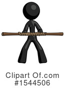 Black Design Mascot Clipart #1544506 by Leo Blanchette