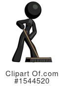 Black Design Mascot Clipart #1544520 by Leo Blanchette