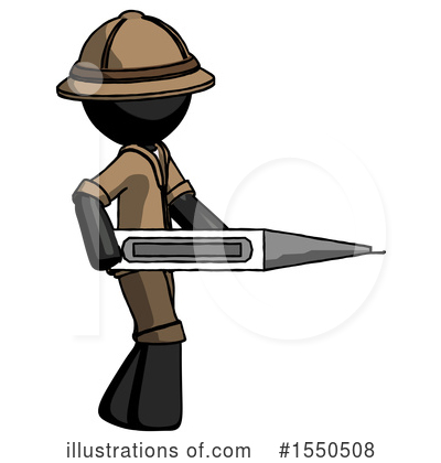 Royalty-Free (RF) Black Design Mascot Clipart Illustration by Leo Blanchette - Stock Sample #1550508