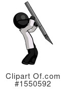 Black Design Mascot Clipart #1550592 by Leo Blanchette