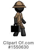 Black Design Mascot Clipart #1550630 by Leo Blanchette