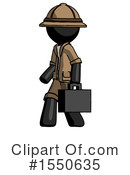 Black Design Mascot Clipart #1550635 by Leo Blanchette
