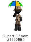 Black Design Mascot Clipart #1550651 by Leo Blanchette