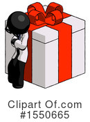 Black Design Mascot Clipart #1550665 by Leo Blanchette