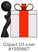 Black Design Mascot Clipart #1550667 by Leo Blanchette