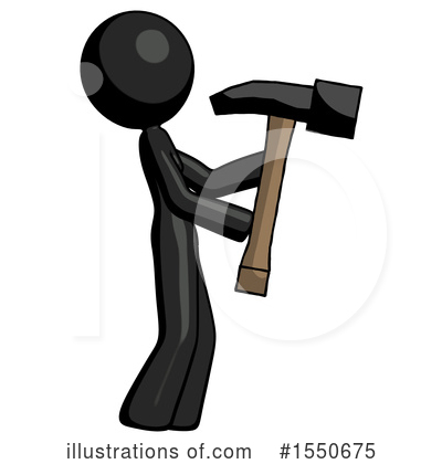 Royalty-Free (RF) Black Design Mascot Clipart Illustration by Leo Blanchette - Stock Sample #1550675