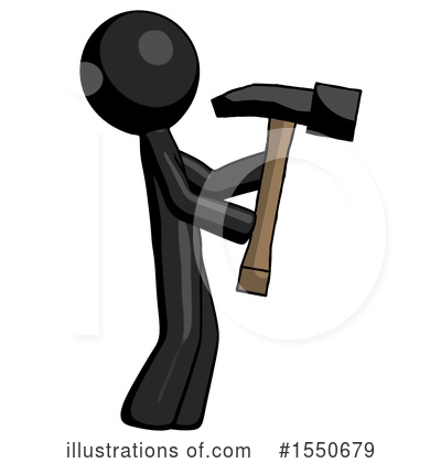 Royalty-Free (RF) Black Design Mascot Clipart Illustration by Leo Blanchette - Stock Sample #1550679