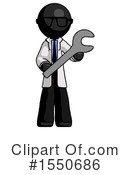 Black Design Mascot Clipart #1550686 by Leo Blanchette