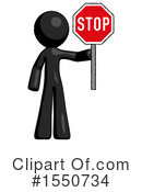 Black Design Mascot Clipart #1550734 by Leo Blanchette